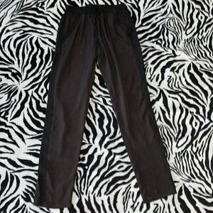 BCBGeneration black cheetah print trouser skinny straight dress pants size xxs